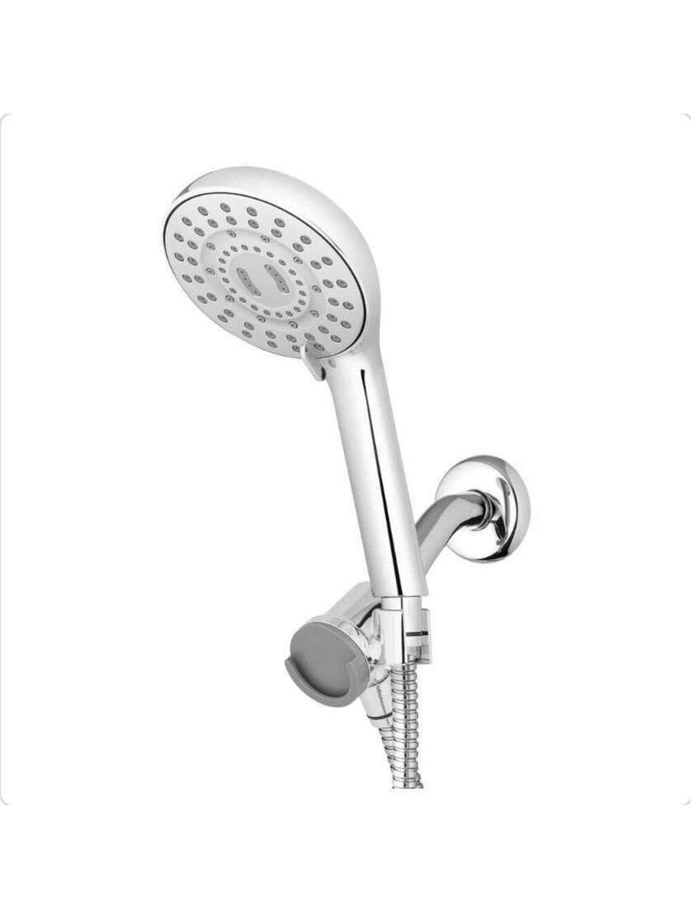 Waterpik 8-Spray Wall Mount Magnet Assist Multi Ht Handheld Shower Head Chrome
